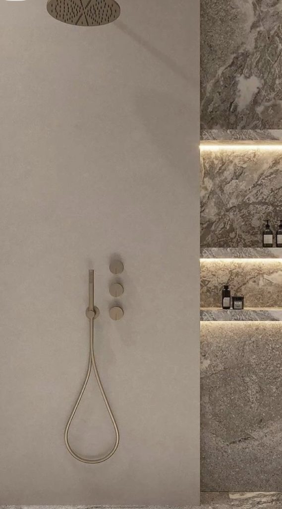 douche en marbre naturel
