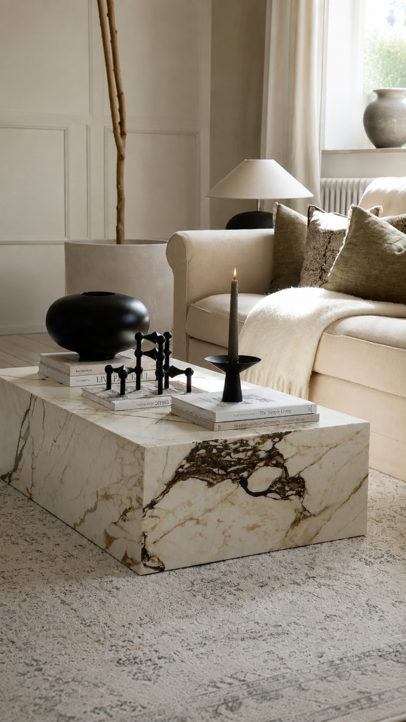 table basse en marbre