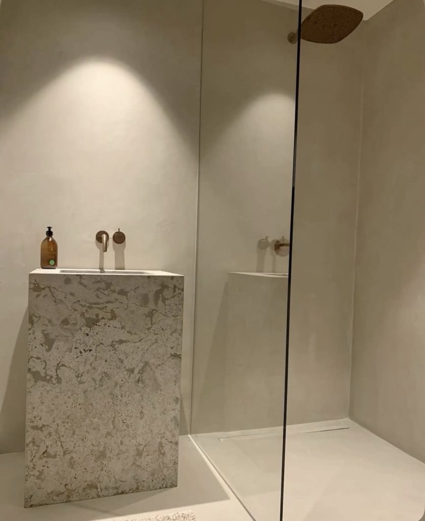 lave mains terrazzo
