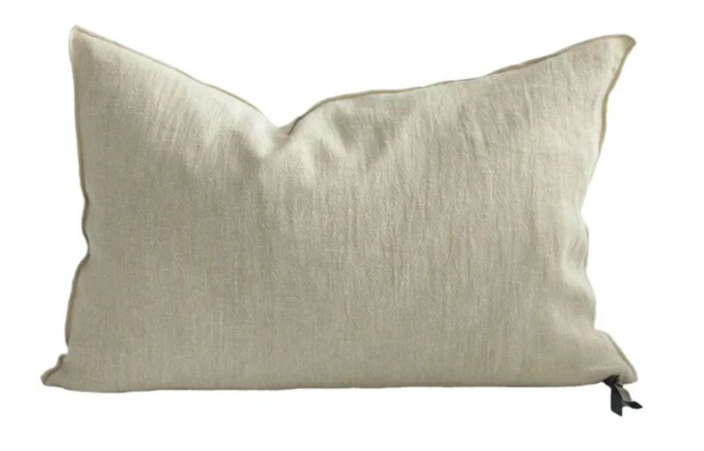 coussin lin ecru